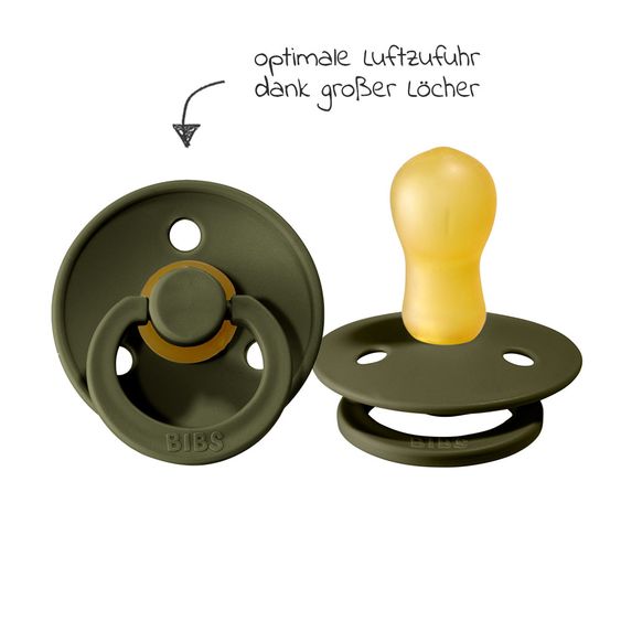 Bibs Schnuller - Colour 2er Pack - Sage / Hunter Green - Gr. 18 M+