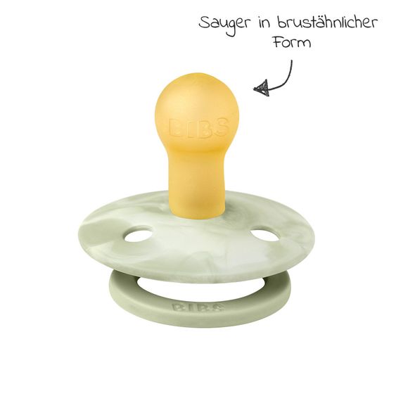 Bibs Schnuller - Colour 2er Pack - Tie Dye - Sage / Ivory - Gr. 0-6 M