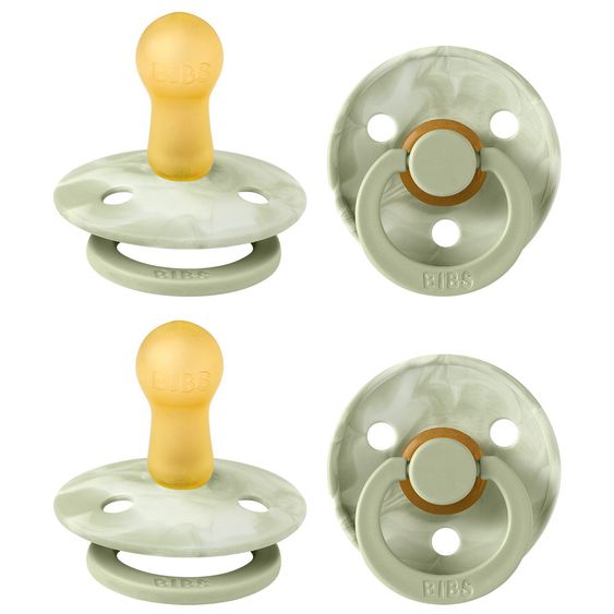 Bibs Schnuller - Colour 2er Pack - Tie Dye - Sage / Ivory - Gr. 6-18 M