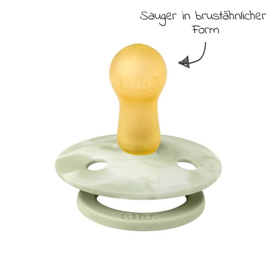 Bibs Schnuller - Colour 2er Pack - Tie Dye - Sage / Ivory - Gr. 6-18 M