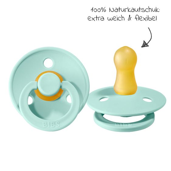 Bibs Schnuller - Colour 2er Pack - Turquoise / Mint - Gr. 0-6 M