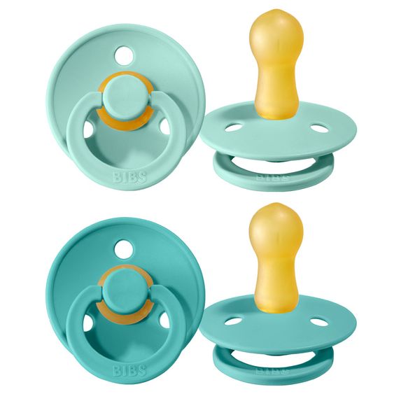 Bibs Schnuller - Colour 2er Pack - Turquoise / Mint - Gr. 6-18 M