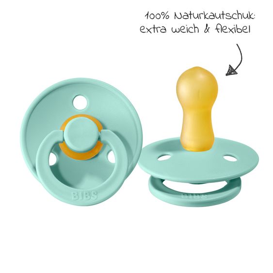 Bibs Schnuller - Colour 2er Pack - Turquoise / Mint - Gr. 6-18 M