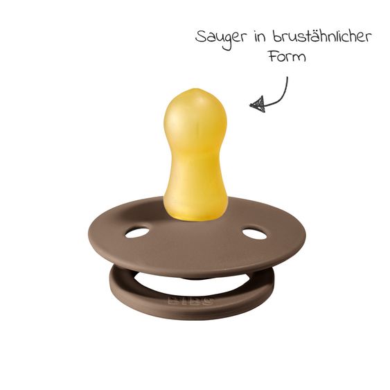 Bibs Schnuller - Colour 2er Pack - White / Dark Oak - Gr. 0-6 M