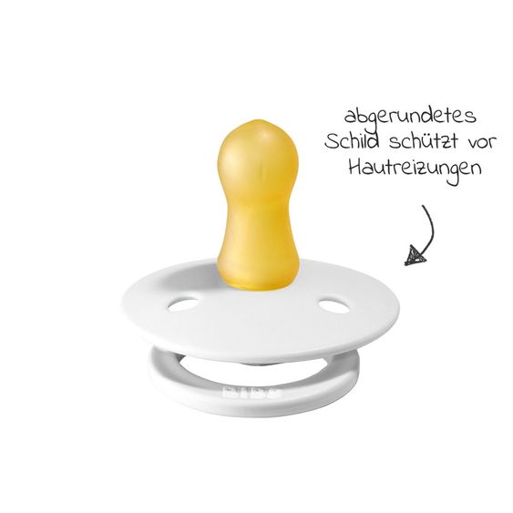 Bibs Schnuller - Colour 2er Pack - White / Dark Oak - Gr. 0-6 M