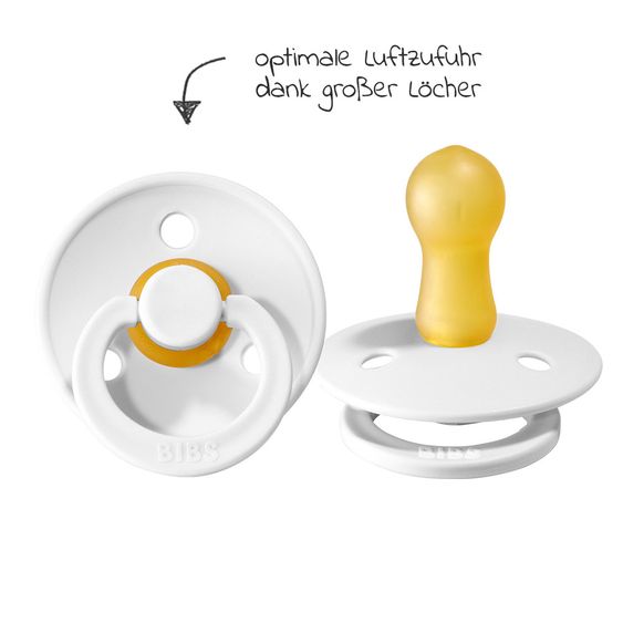 Bibs Schnuller - Colour 2er Pack - White / Mint - Gr. 6-18 M