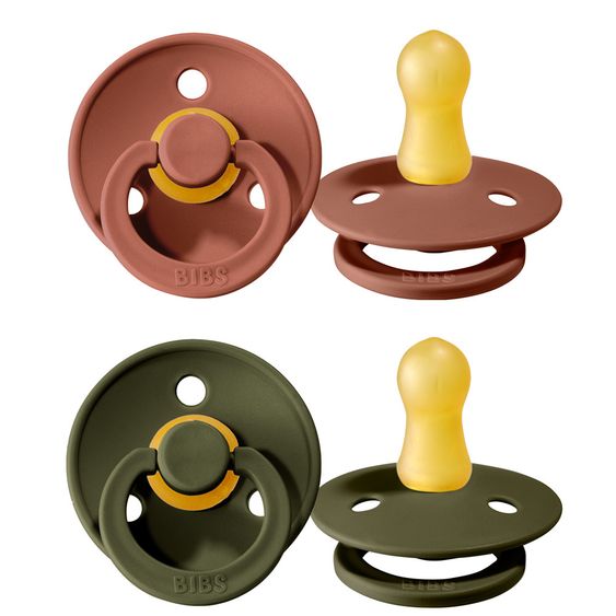 Bibs Schnuller - Colour 2er Pack - Woodchuck / Hunter Green - Gr. 0-6 M