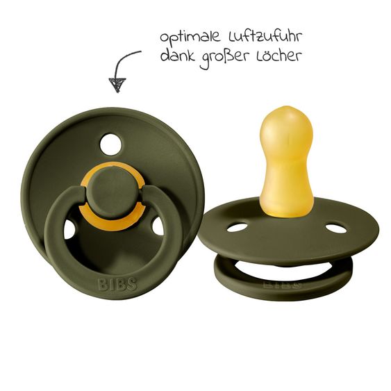Bibs Schnuller - Colour 2er Pack - Woodchuck / Hunter Green - Gr. 0-6 M