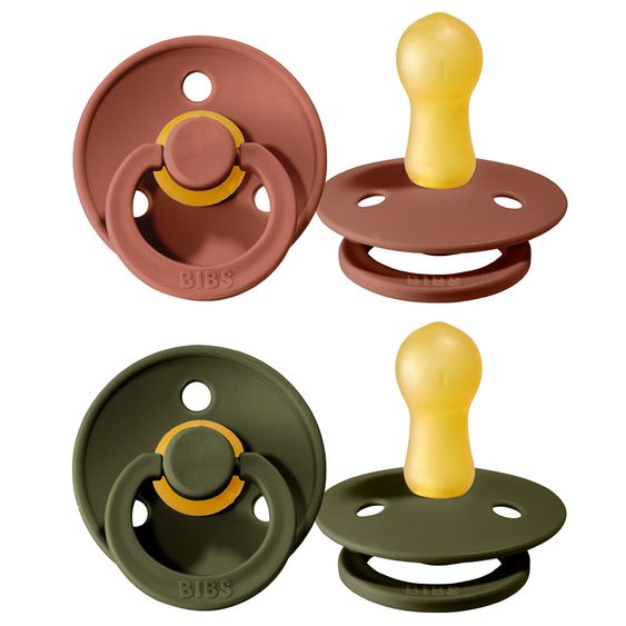 Bibs Schnuller - Colour 2er Pack - Woodchuck / Hunter Green - Gr. 6-18 M