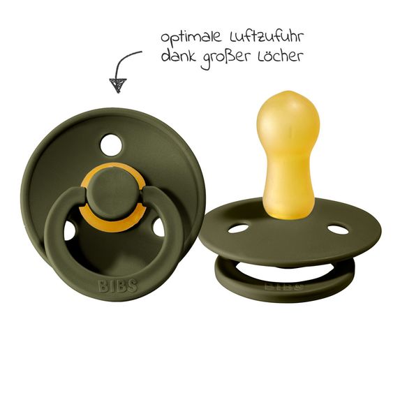 Bibs Schnuller - Colour 2er Pack - Woodchuck / Hunter Green - Gr. 6-18 M