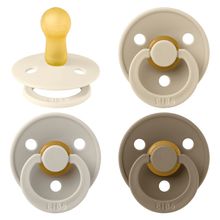 Schnuller Colour 4er Pack - Ivory / Sand / Vanilla / Dark Oak - Gr. 0-6 M