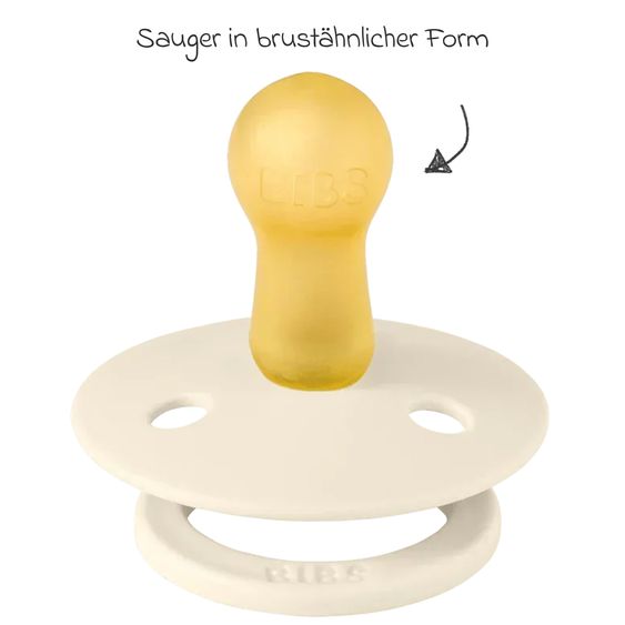 Bibs Schnuller Colour 4er Pack - Ivory / Sand / Vanilla / Dark Oak - Gr. 0-6 M