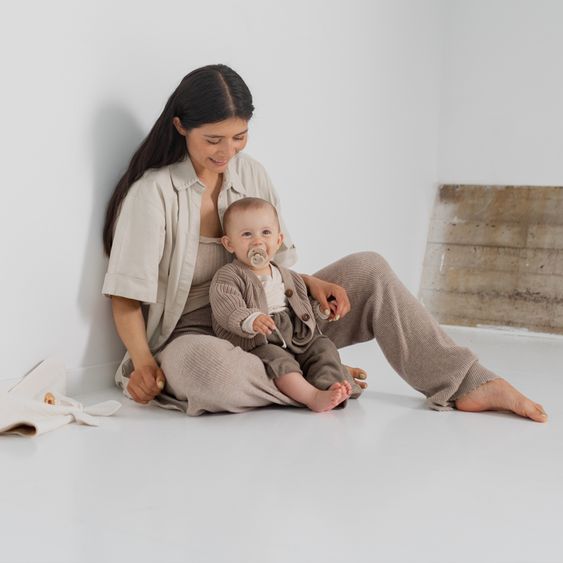 Bibs Schnuller Colour 4er Pack - Ivory / Sand / Vanilla / Dark Oak - Gr. 0-6 M