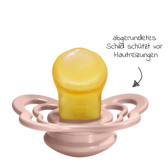 Bibs Schnuller - Couture 2er Pack - Naturkautschuk - Ivory / Blush - Gr. 0-6 M
