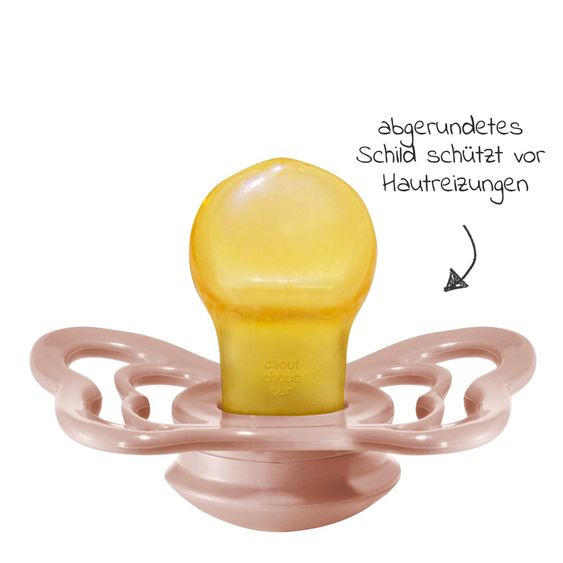 Bibs Schnuller - Couture 2er Pack - Naturkautschuk - Ivory / Blush - Gr. 6-36 M