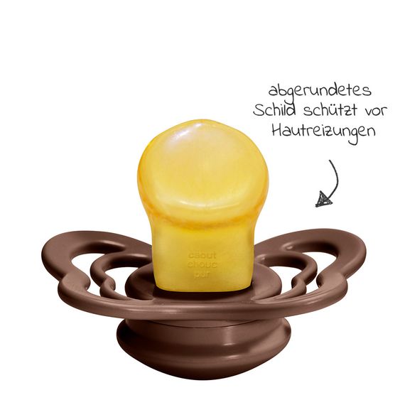 Bibs Schnuller - Couture 2er Pack - Naturkautschuk - Vanilla / Mocha - Gr. 0-6 M