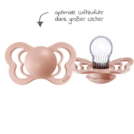 Bibs Schnuller - Couture 2er Pack - Silikon - Ivory / Blush - Gr. 6-36 M