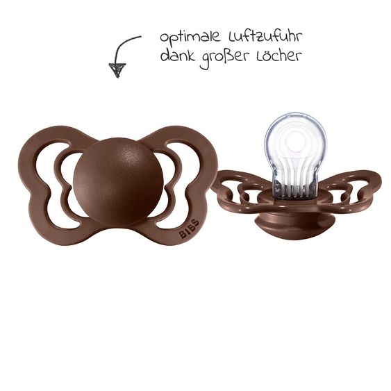 Bibs Schnuller - Couture 2er Pack - Silikon - Vanilla / Mocha - Gr. 6-36 M