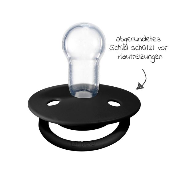 Bibs Schnuller - De Lux 2er Pack - Silikon - Cloud / Black - Gr. 0-36 M