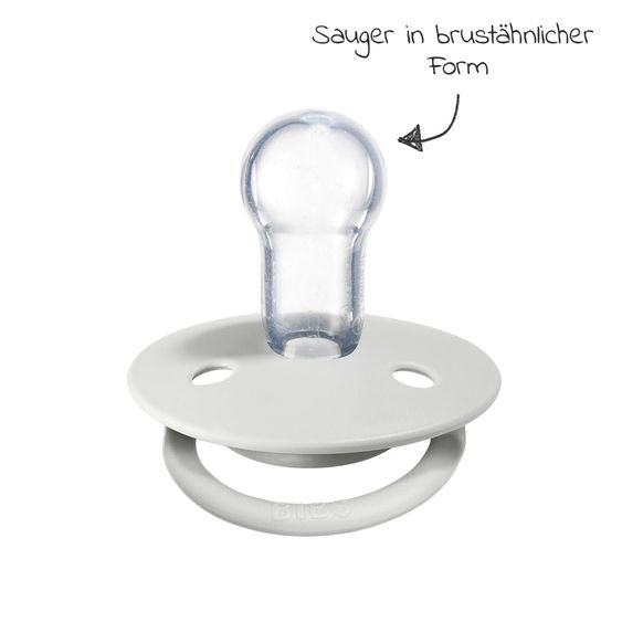 Bibs Schnuller - De Lux 2er Pack - Silikon - Haze / Blossom - Gr. 0-36 M
