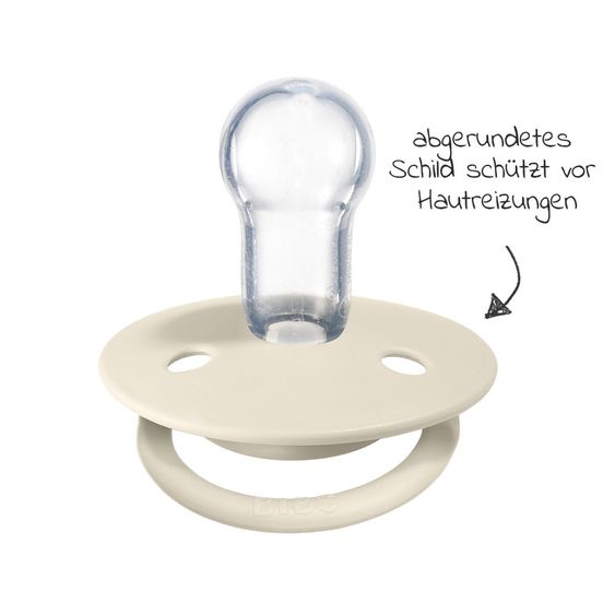 Bibs Schnuller - De Lux 2er Pack - Silikon - Ivory / Sage - Gr. 0-36 M