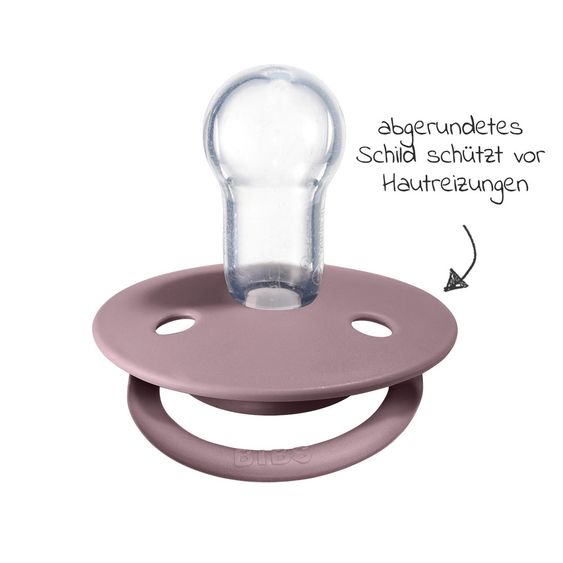 Bibs Schnuller - De Lux 2er Pack - Silikon - Lilac / Heather - Gr. 0-36 M