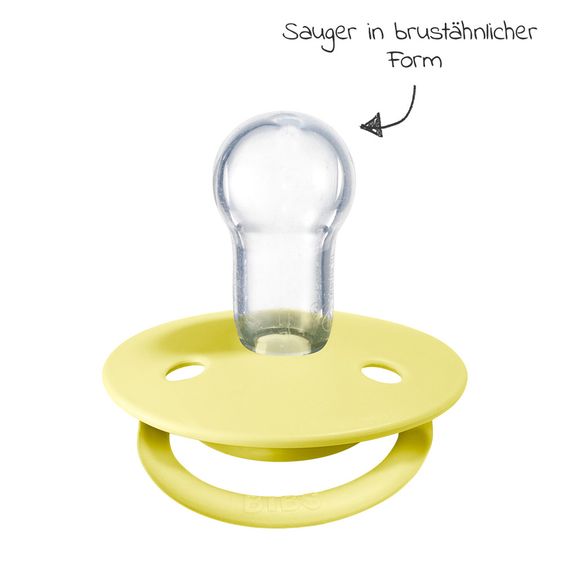 Bibs Schnuller - De Lux 2er Pack - Silikon - Sunshine / Peack Sunset - Gr. 0-36 M