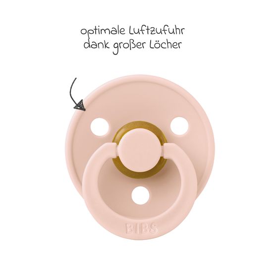 Bibs Schnuller Probierset Try-it Collection 3er Pack Colour Latex - Blush - Gr. 0-6 M