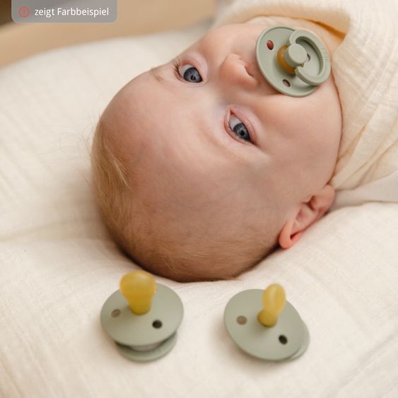 Bibs Schnuller Probierset Try-it Collection 3er Pack Colour Latex - Blush - Gr. 0-6 M