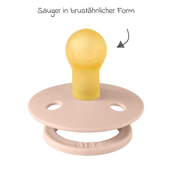 Bibs Succhietto Studio Colour 2er Pack - Blocco - Blush Mix - Gr. 0-6 M