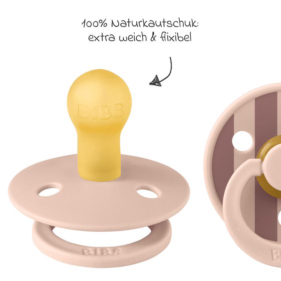 Bibs Succhietto Studio Colour 2er Pack - Blocco - Blush Mix - Gr. 0-6 M