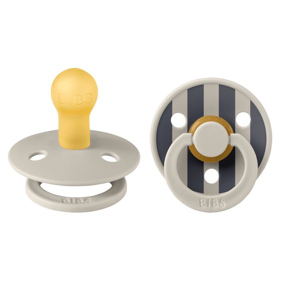 Bibs Schnuller Studio Colour 2er Pack - Block - Sand Mix - Gr. 0-6 M