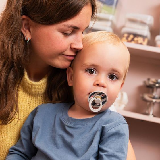 Bibs Schnuller Studio Colour 2er Pack - Block - Sand Mix - Gr. 0-6 M