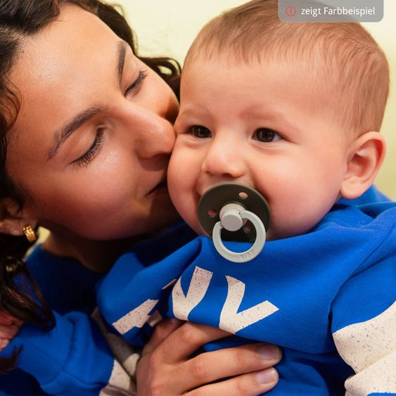 Bibs Succhietto Studio Colour 2er Pack - Fusion - Cloud Iron Mix - Gr. 0-6 M