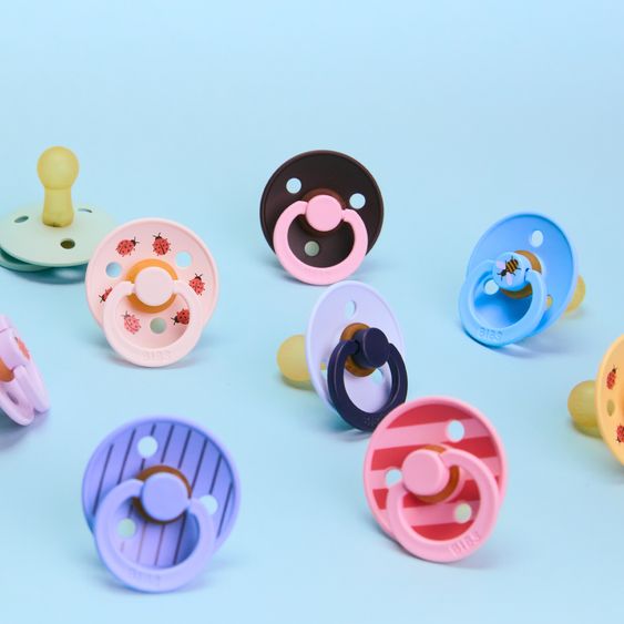 Bibs Schnuller Studio Colour 2er Pack - Fusion - Dusky Lilac Plum Mix - Gr. 0-6 M