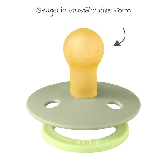 Bibs Pacifier Studio Colour 2-Pack - Fusion - Sage Hunter Green Mix - Gr. 0-6 M