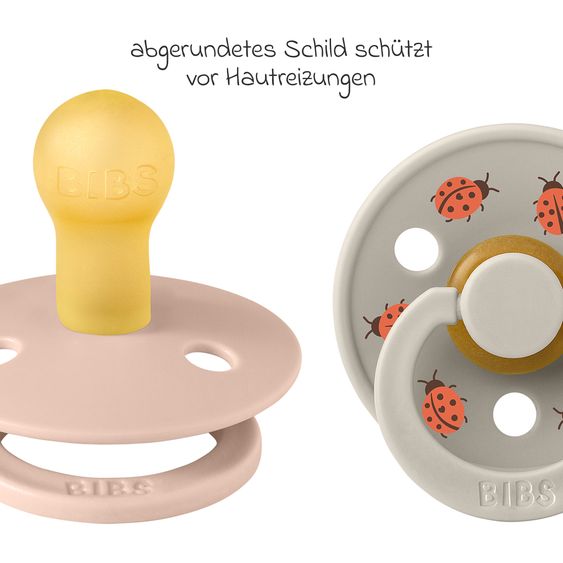 Bibs Schnuller Studio Colour 2er Pack - Ladybug - Blush Mix - Gr. 0-6 M