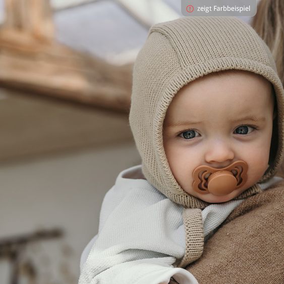 Bibs Schnuller - Supreme 2er Pack - Silikon - Vanilla / Dark Oak - Gr. 0-6 M