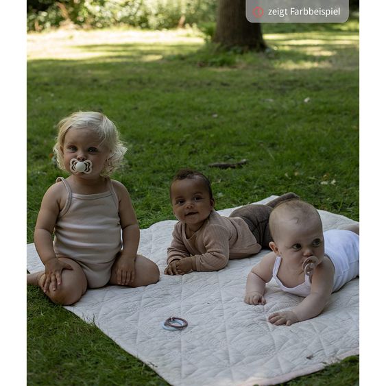Bibs Schnuller - Supreme - Naturkautschuk - Ivory / Baby Pink - Gr. 6-36 M