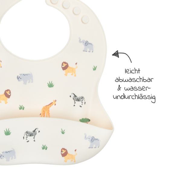 Bibs Silikon-Lätzchen - Animal Safari