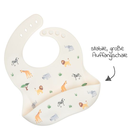 Bibs Silikon-Lätzchen - Animal Safari