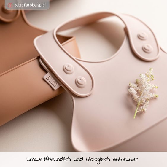 Bibs Silikon-Lätzchen Dinner Bib - Blush