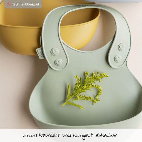 Bibs Silikon-Lätzchen Dinner Bib - Sage