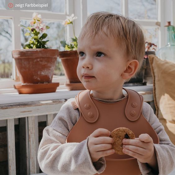 Bibs Silikon-Lätzchen Dinner Bib - Sage