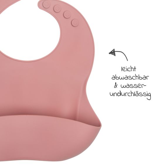 Bibs Silikon-Lätzchen - Rose Dawn