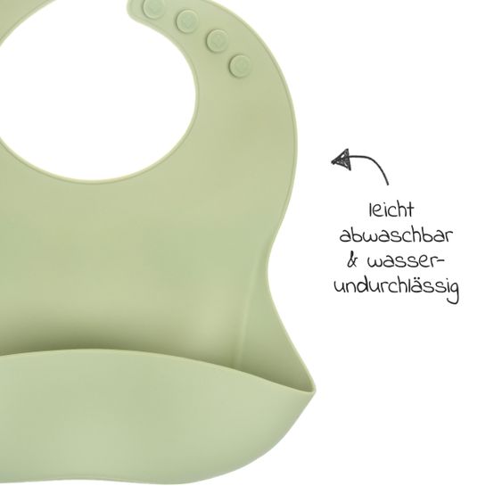 Bibs Silikon-Lätzchen - Sage