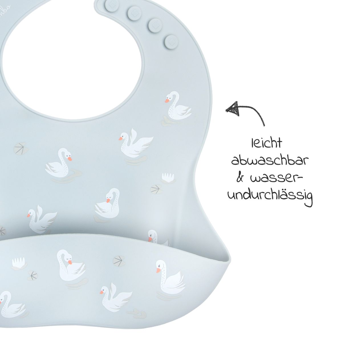 Bibs Silikon-Lätzchen - Swan