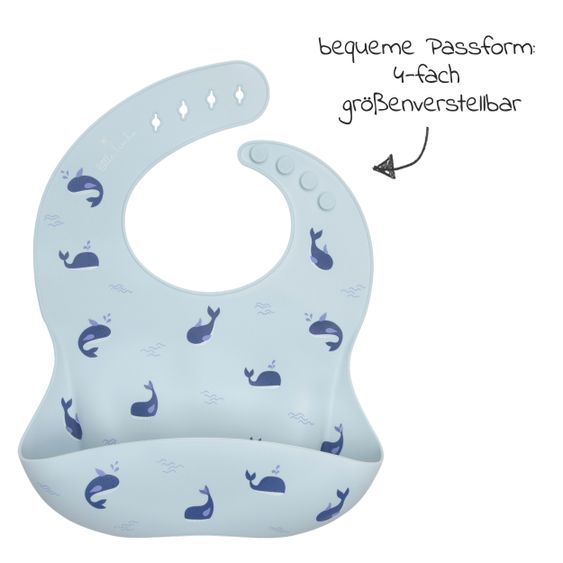 Bibs Silikon-Lätzchen - Whale