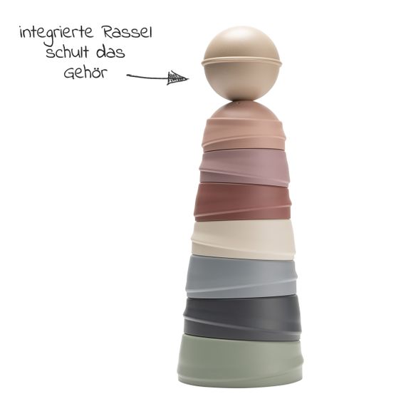 Bibs Stapelturm - Pastel Rainbow