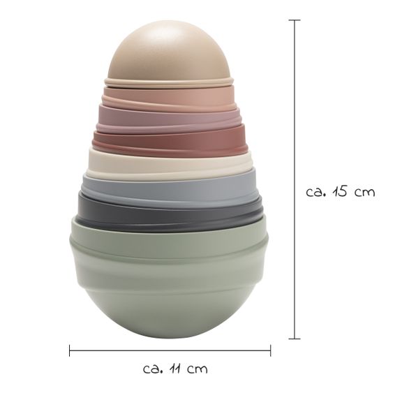 Bibs Stapelturm - Pastel Rainbow